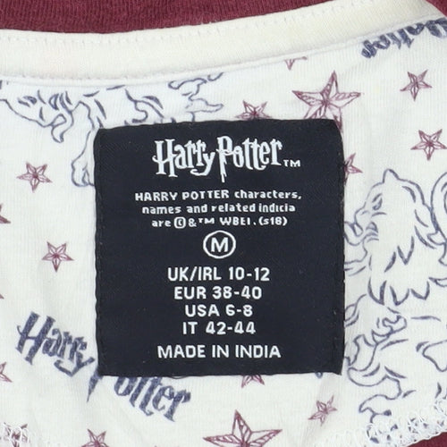 Harry Potter Gryffindor Women Red Short Sleeve T-Shirt Pyjama Top UK 10-12
