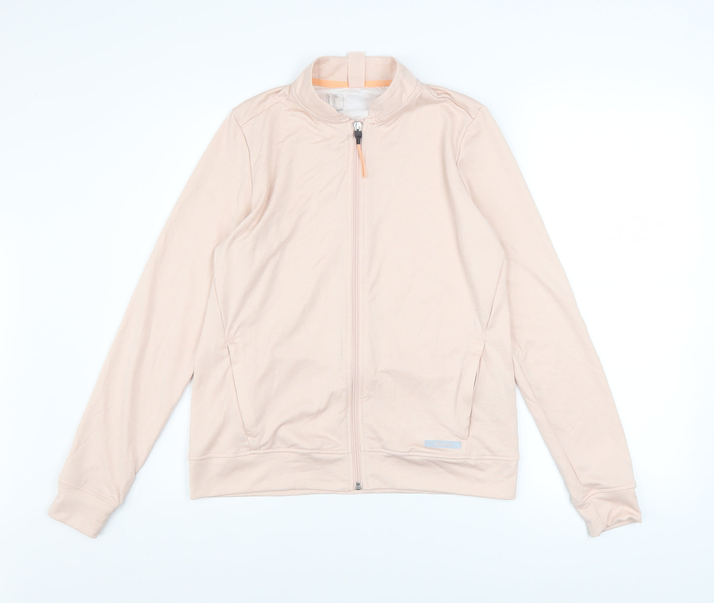 Decathlon Womens Beige Size 10 Lightweight Full Zip Track Jacket