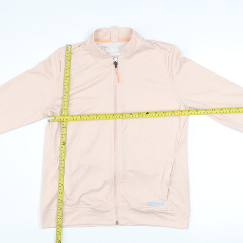 Decathlon Womens Beige Size 10 Lightweight Full Zip Track Jacket