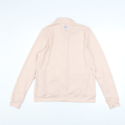 Decathlon Womens Beige Size 10 Lightweight Full Zip Track Jacket