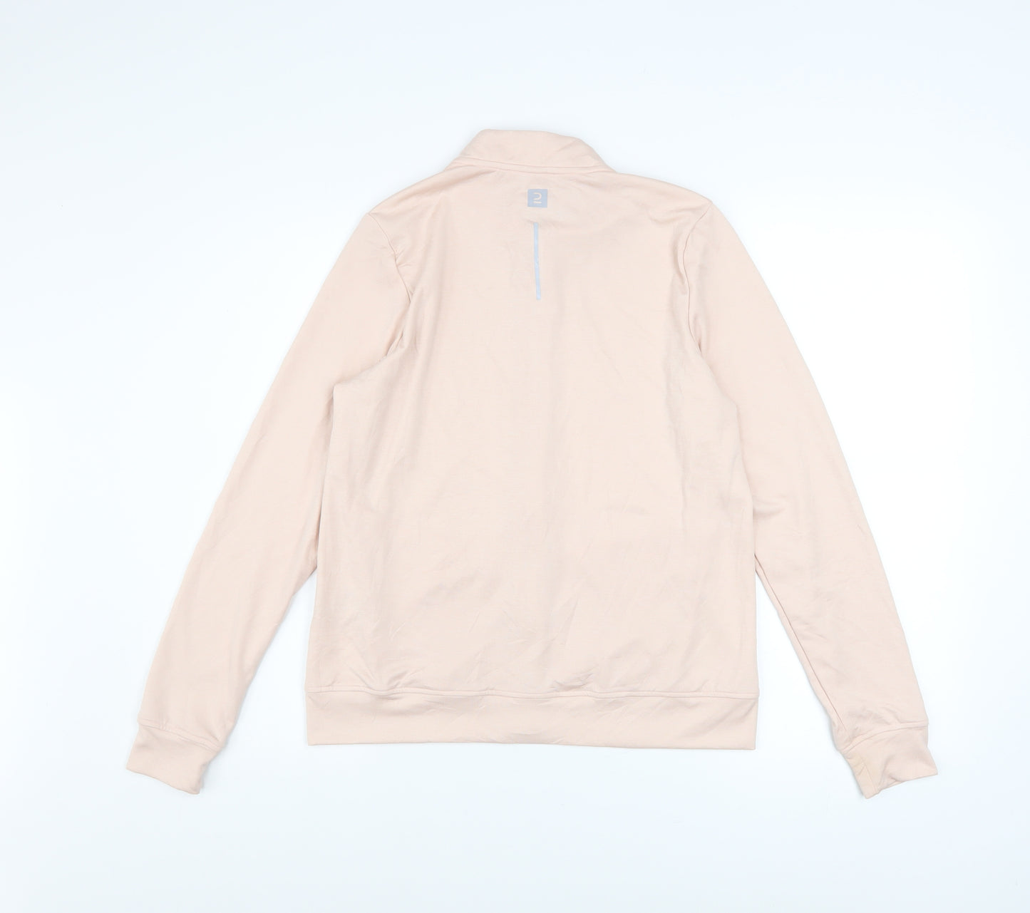 Decathlon Womens Beige Size 10 Lightweight Full Zip Track Jacket
