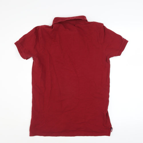U.S. Polo Assn. Men's Red Cotton Short Sleeve Polo Shirt Size L