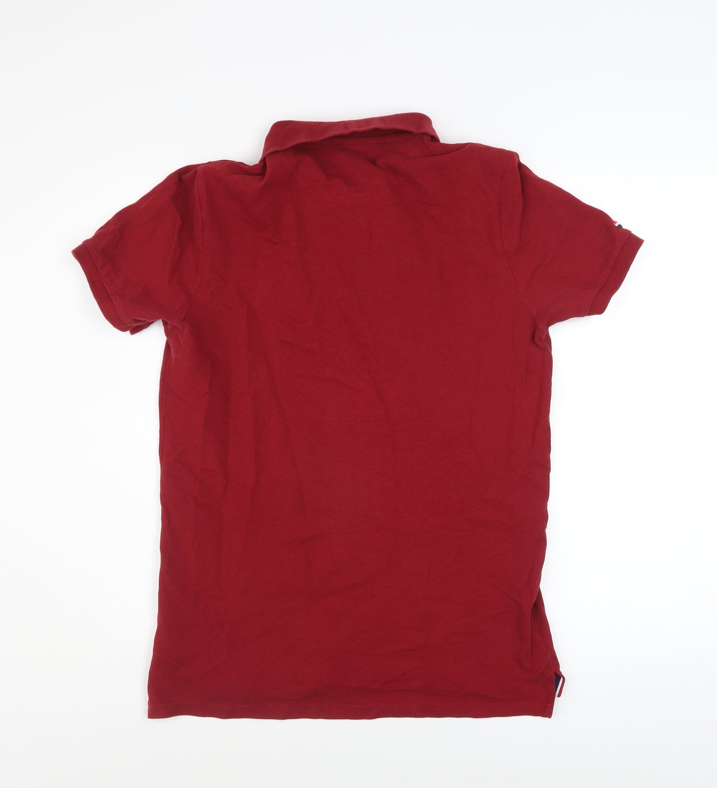 U.S. Polo Assn. Men's Red Cotton Short Sleeve Polo Shirt Size L