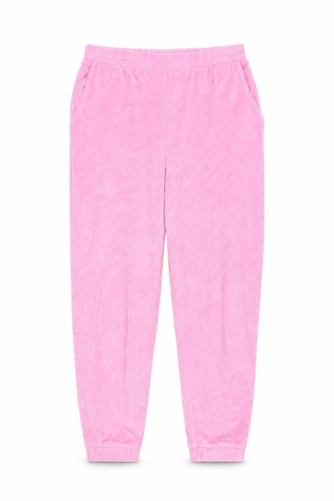 Zara Womens Pink Jogger Sweatpants M Cotton Blend Elastic Waist