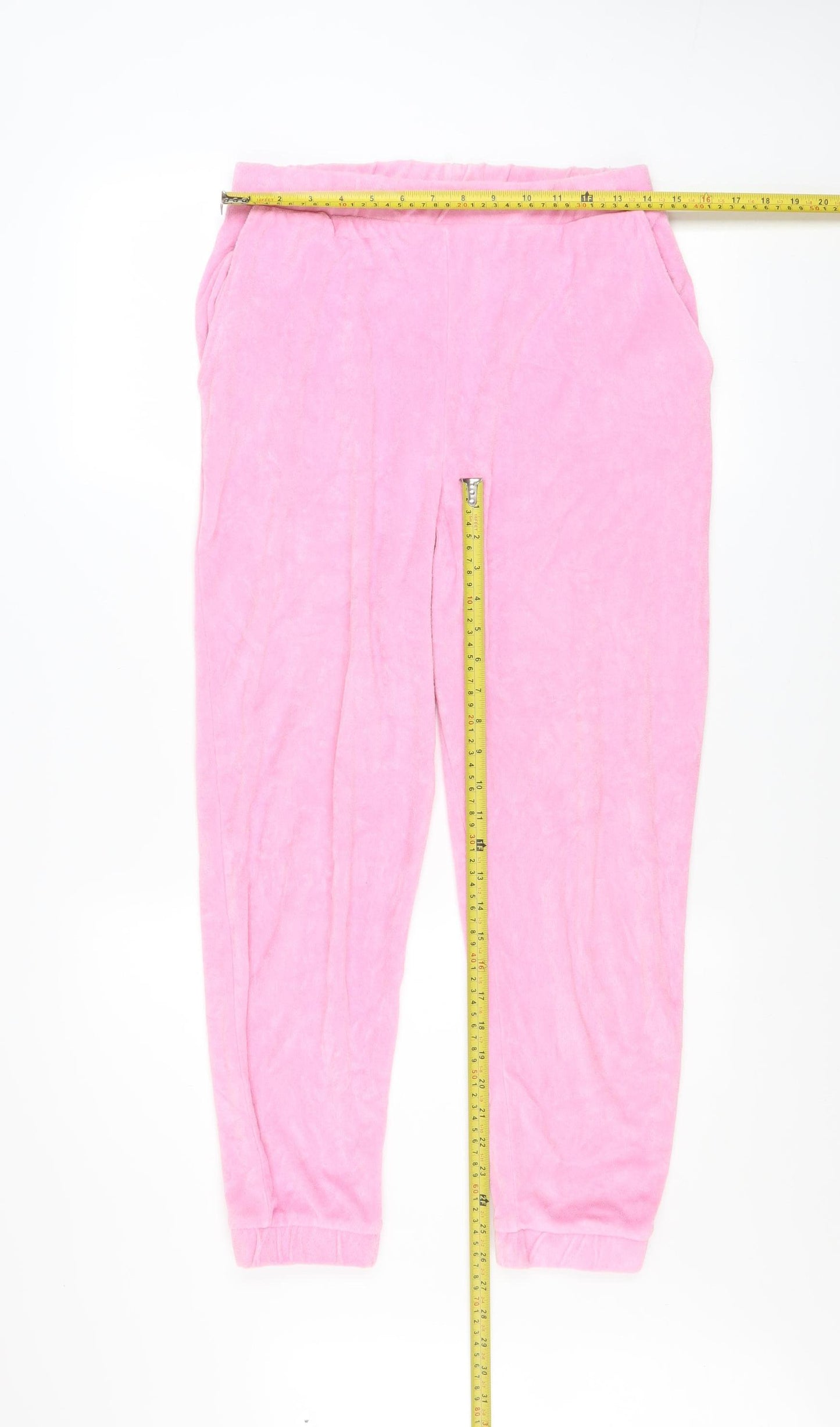 Zara Womens Pink Jogger Sweatpants M Cotton Blend Elastic Waist