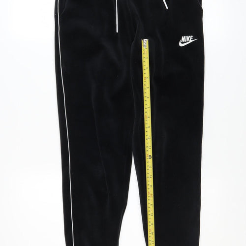 Nike Men’s Black Velour Jogger Trousers XS Athletic Fit
