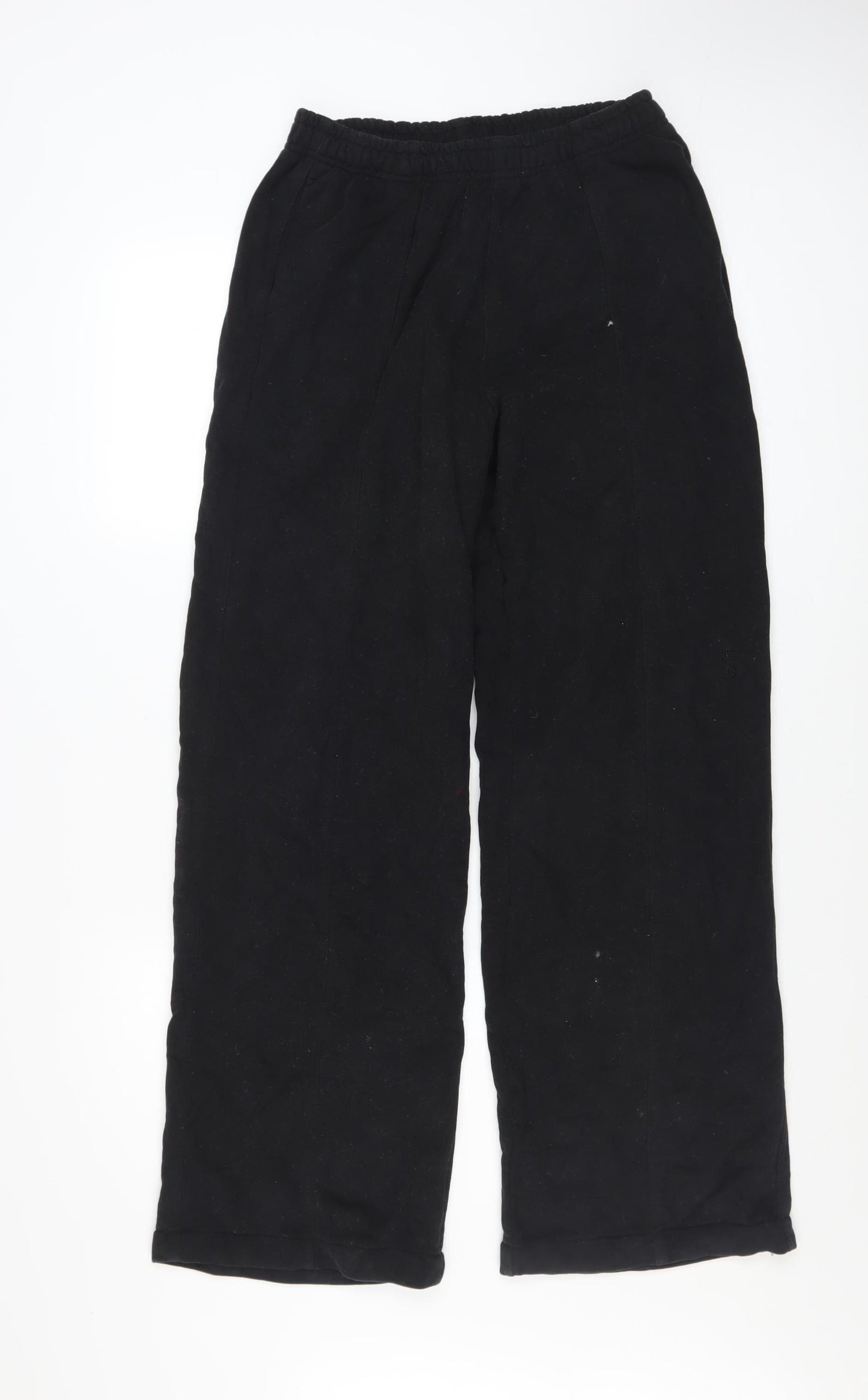 Favorite Style Women's Black Cotton Elastic Waist Sweatpants Size S