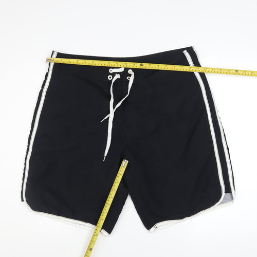 Reef Code Men's Black Board Shorts XL Surf Swimwear