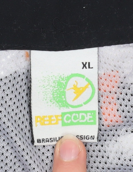 Reef Code Men's Black Board Shorts XL Surf Swimwear