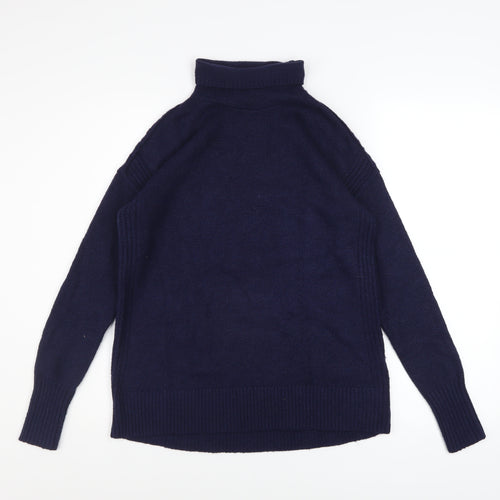 GAP Women’s Blue Roll Neck Long Sleeve Knit Jumper Size S
