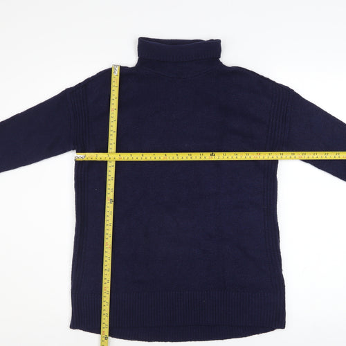 GAP Women’s Blue Roll Neck Long Sleeve Knit Jumper Size S
