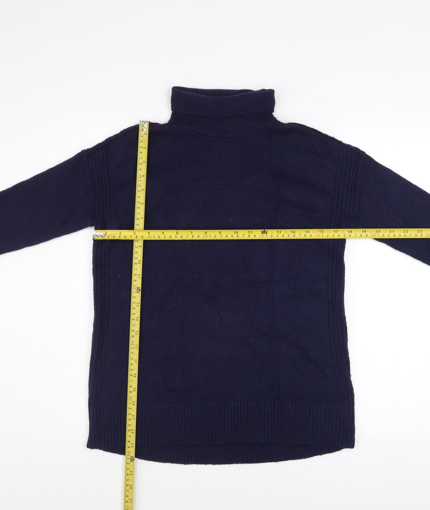 GAP Women’s Blue Roll Neck Long Sleeve Knit Jumper Size S