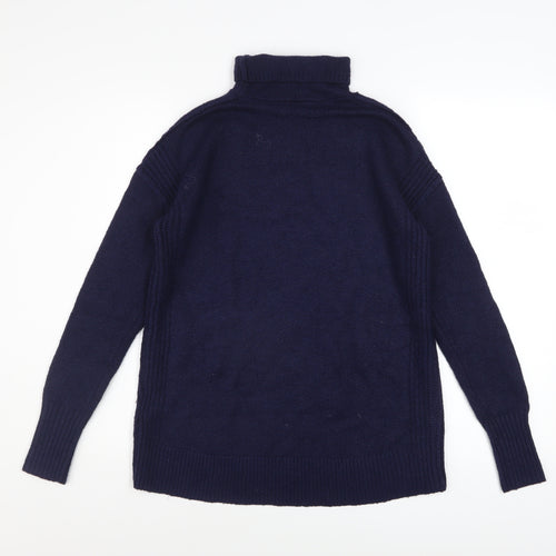 GAP Women’s Blue Roll Neck Long Sleeve Knit Jumper Size S