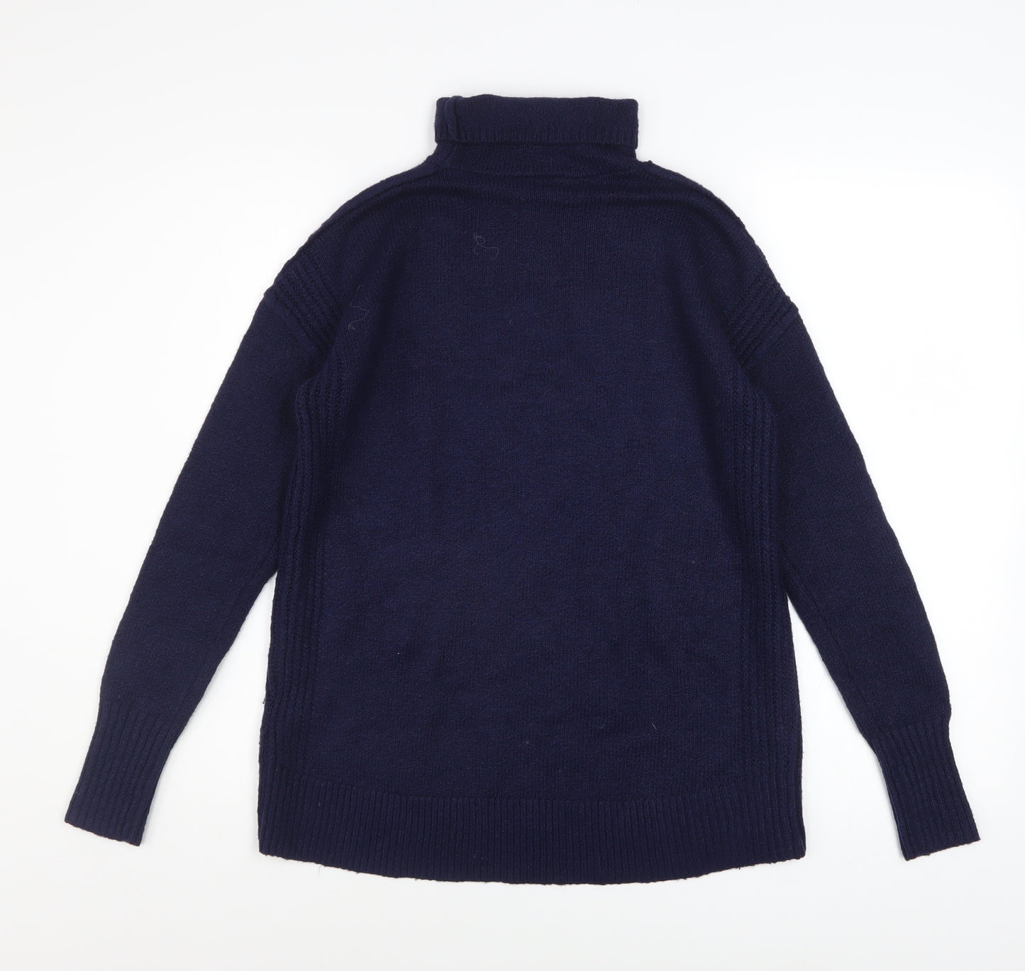 GAP Women’s Blue Roll Neck Long Sleeve Knit Jumper Size S