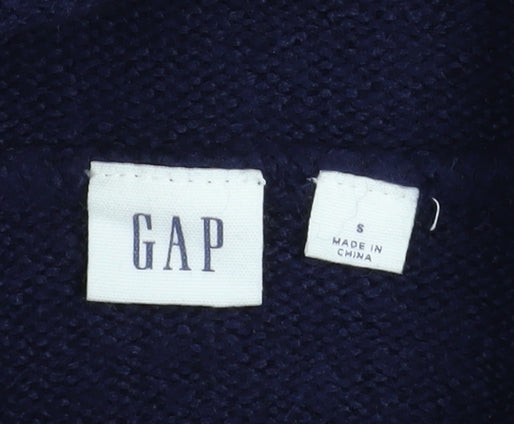 GAP Women’s Blue Roll Neck Long Sleeve Knit Jumper Size S
