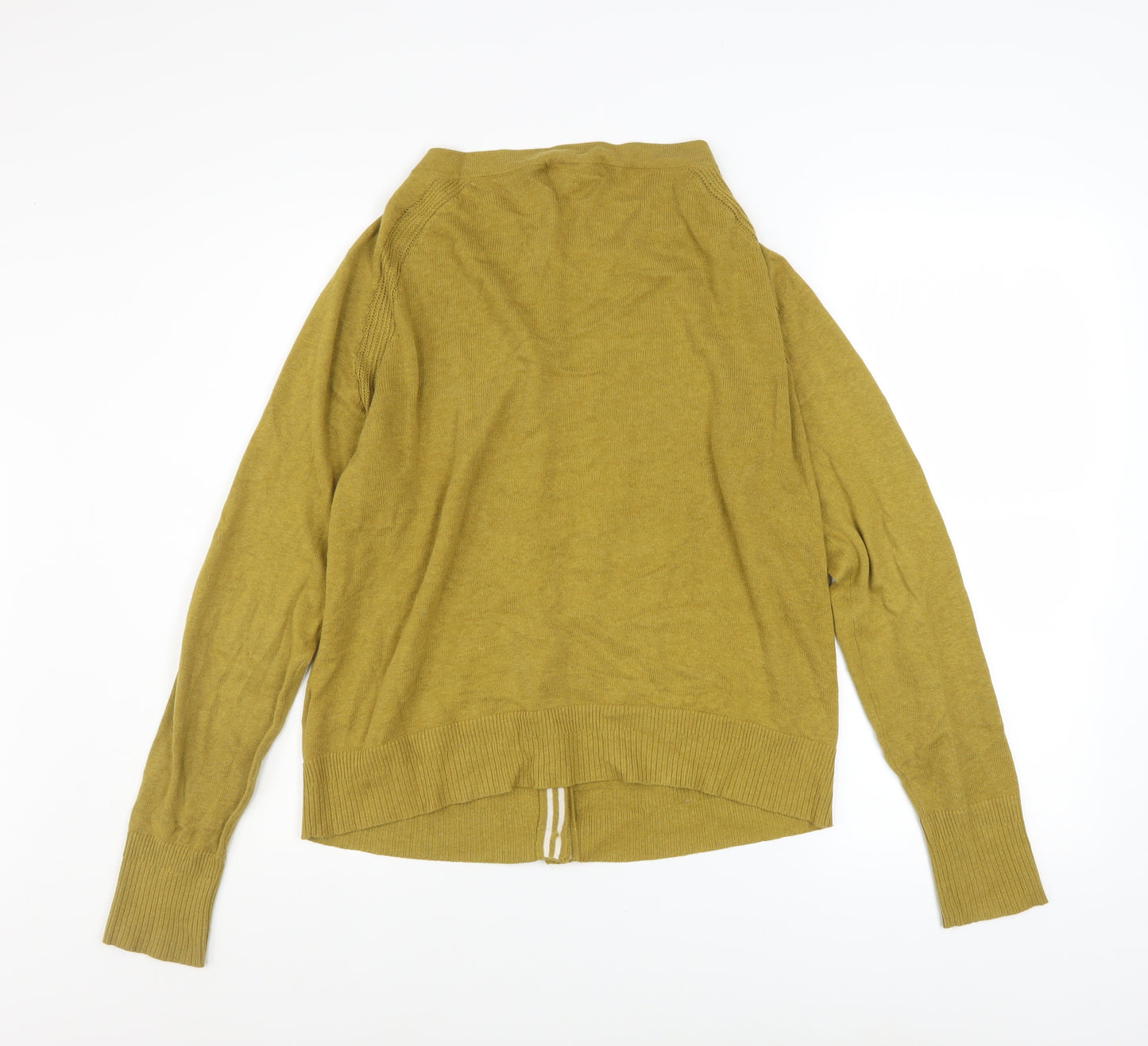 White Stuff Women's Green Cotton Button Cardigan UK 12