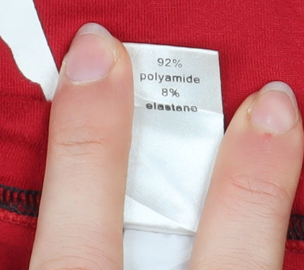 Decathlon Men's Red Long Sleeve Ski Base Layer Top M