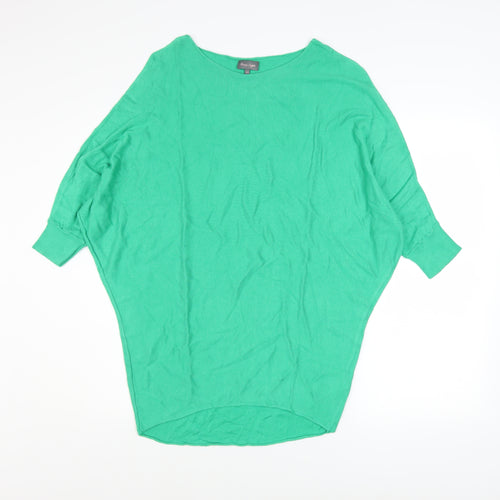 Phase Eight Women's Green Batwing Knit Jumper Size XS