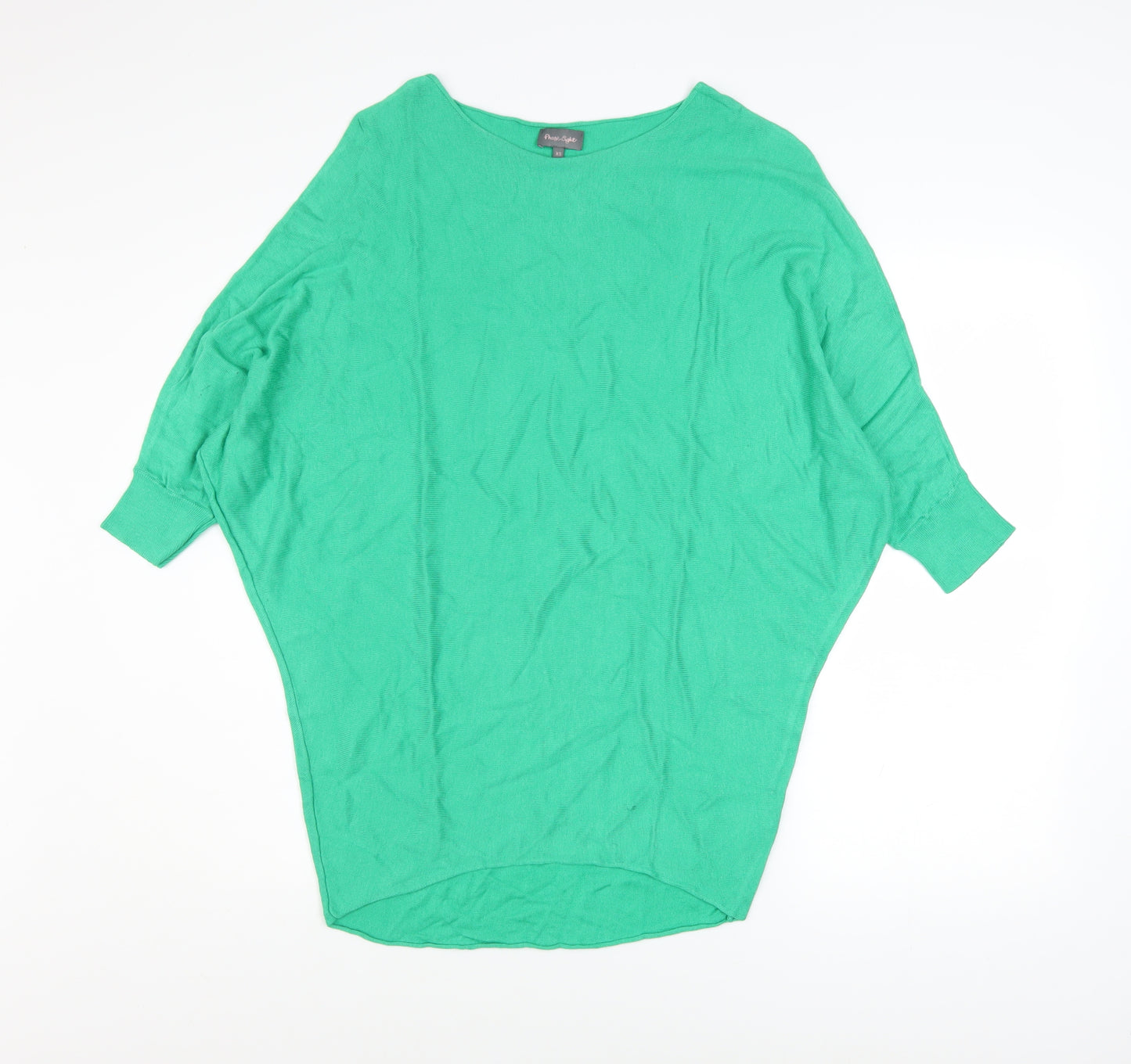 Phase Eight Women's Green Batwing Knit Jumper Size XS