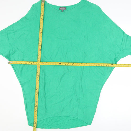 Phase Eight Women's Green Batwing Knit Jumper Size XS