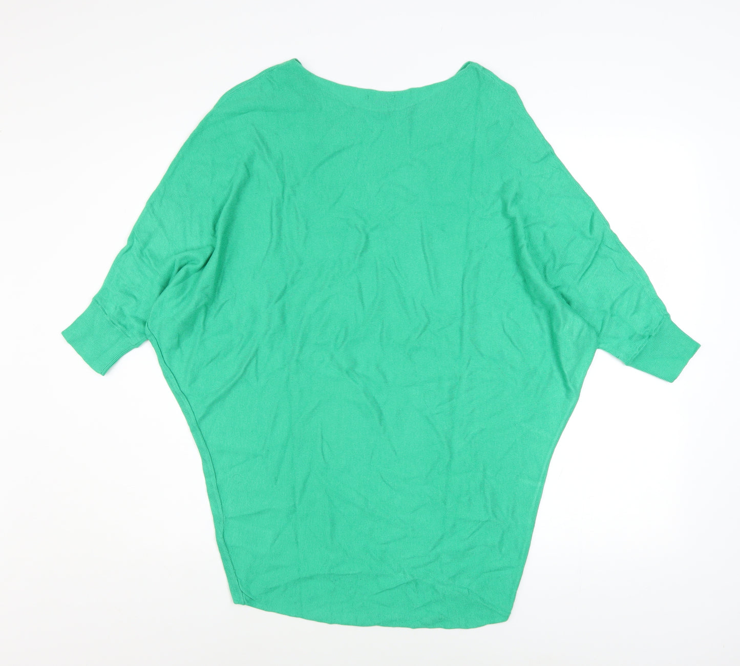 Phase Eight Women's Green Batwing Knit Jumper Size XS