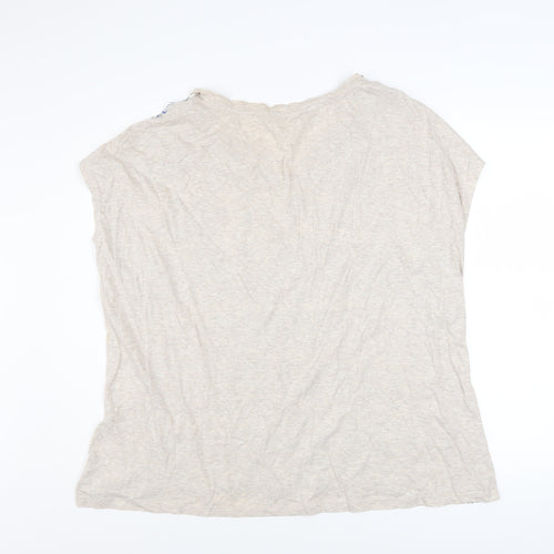 Bonmarché Womens Multicoloured Geometric V-Neck T-Shirt Size 24