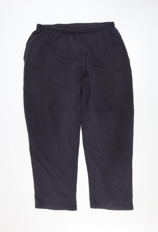 Cotton Traders Men's Black 2XL Fleece Sweatpants with Pockets