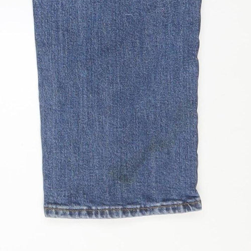 Jack & Jones Mens Blue Regular Clark Straight Jeans 34x30 Denim