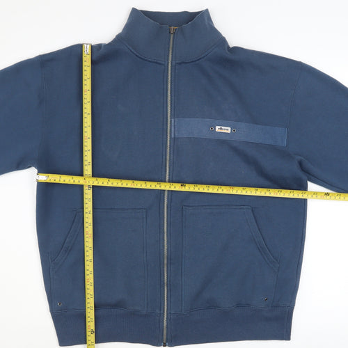Ellesse Mens Blue L Track Jacket Size L Full Zip Logo Retro Style