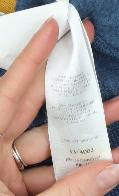 Ellesse Mens Blue L Track Jacket Size L Full Zip Logo Retro Style