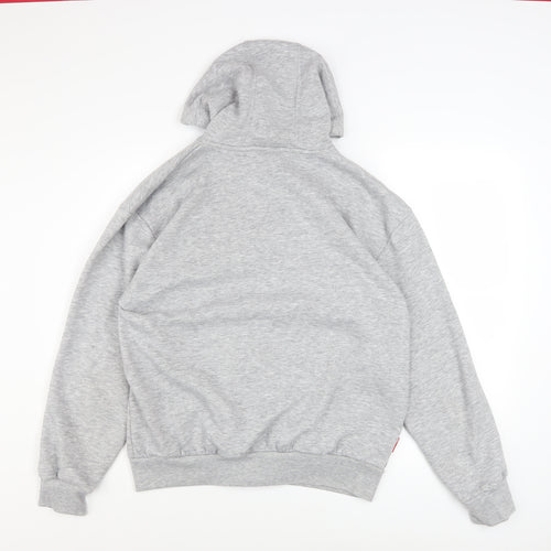 Slazenger Men's Grey L Basic Hooded Zip Jacket Fleece Lined