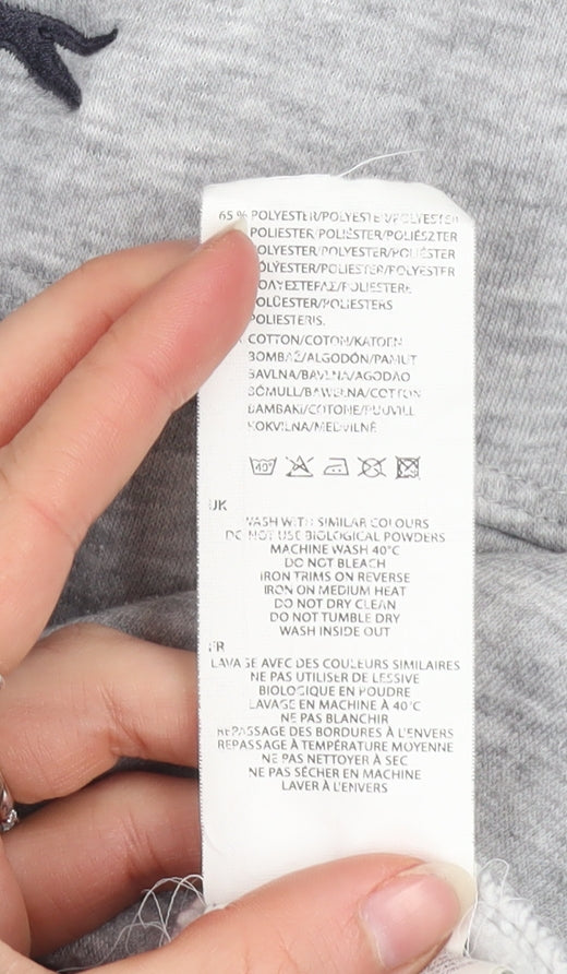 Slazenger Men's Grey L Basic Hooded Zip Jacket Fleece Lined