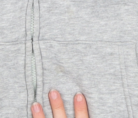 Slazenger Men's Grey L Basic Hooded Zip Jacket Fleece Lined