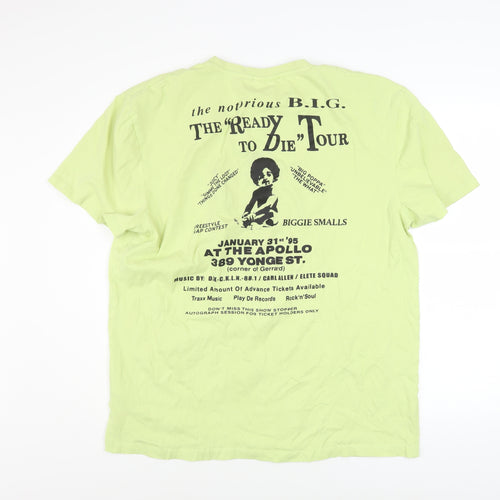 The Notorious B.I.G. Men's Green L Graphic Music T-Shirt