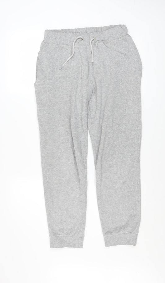 Topman Men's Grey Jogger Trousers Size S Regular Fit Elastic Waist