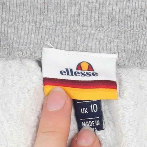 Ellesse Womens Grey Jogger Track Pants Size 10 Cotton Blend