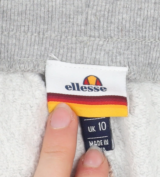 Ellesse Womens Grey Jogger Track Pants Size 10 Cotton Blend