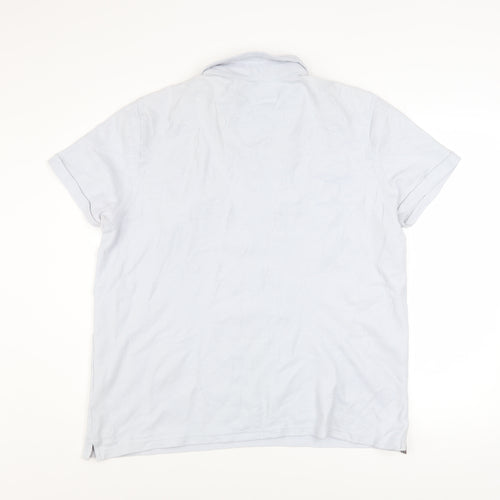 Hammond & Co Men’s White Cotton Short Sleeve Polo Shirt XL