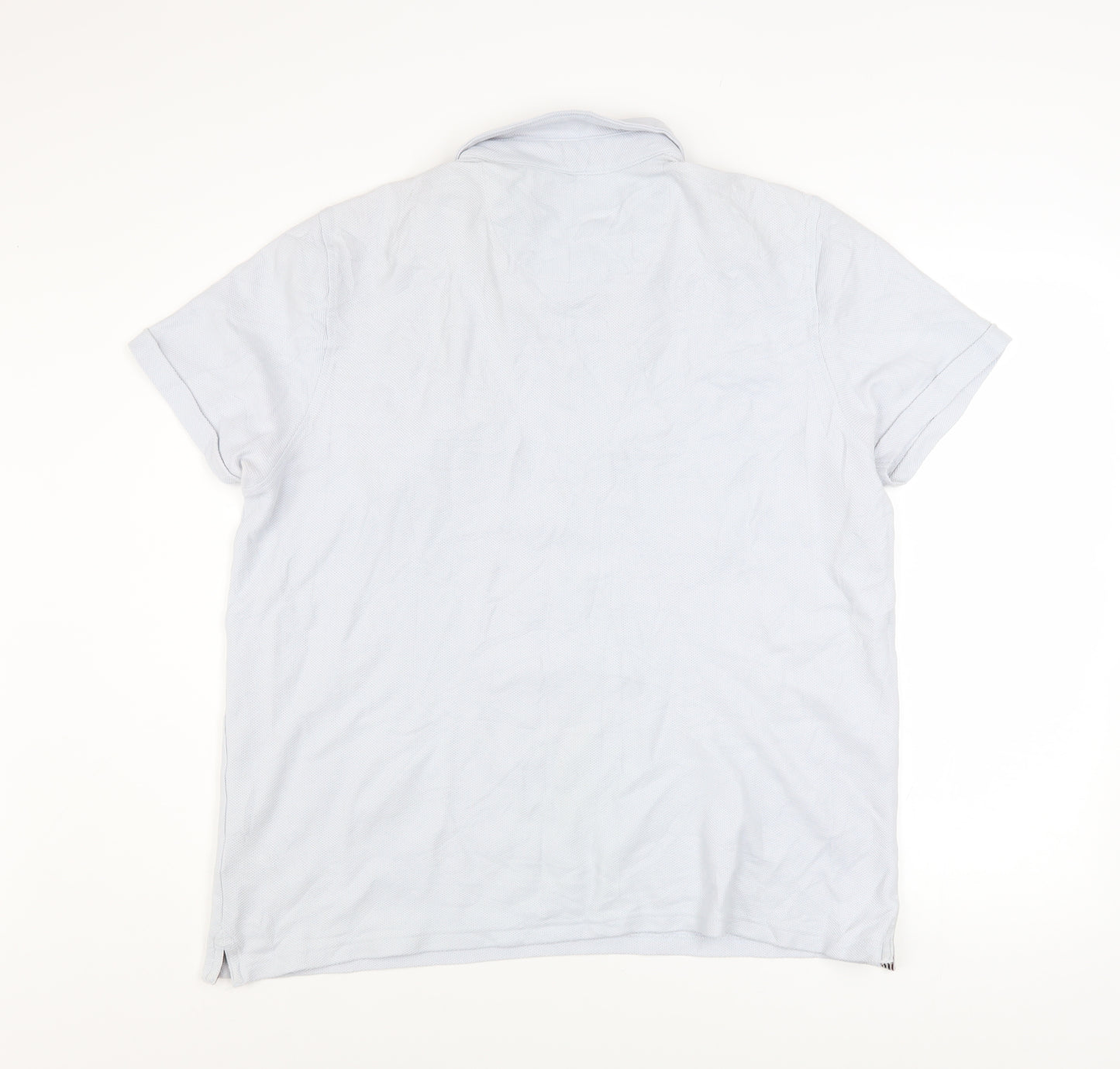 Hammond & Co Men’s White Cotton Short Sleeve Polo Shirt XL