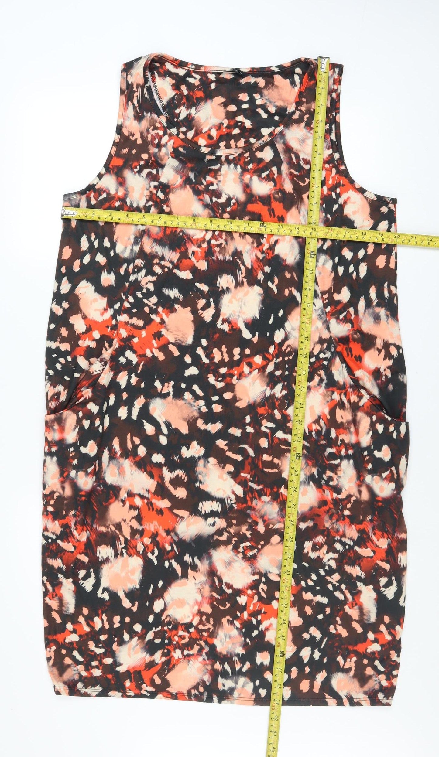 Roman Women’s Multicoloured Animal Print Shift Dress Size 14