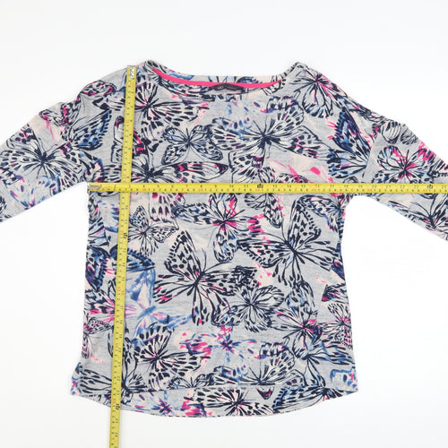 Marks and Spencer Womens Multicoloured Butterfly Jersey Jumper Size 10