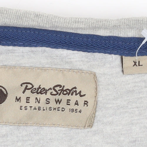 Peter Storm Men's Grey Evolution Graphic Short Sleeve T-Shirt XL