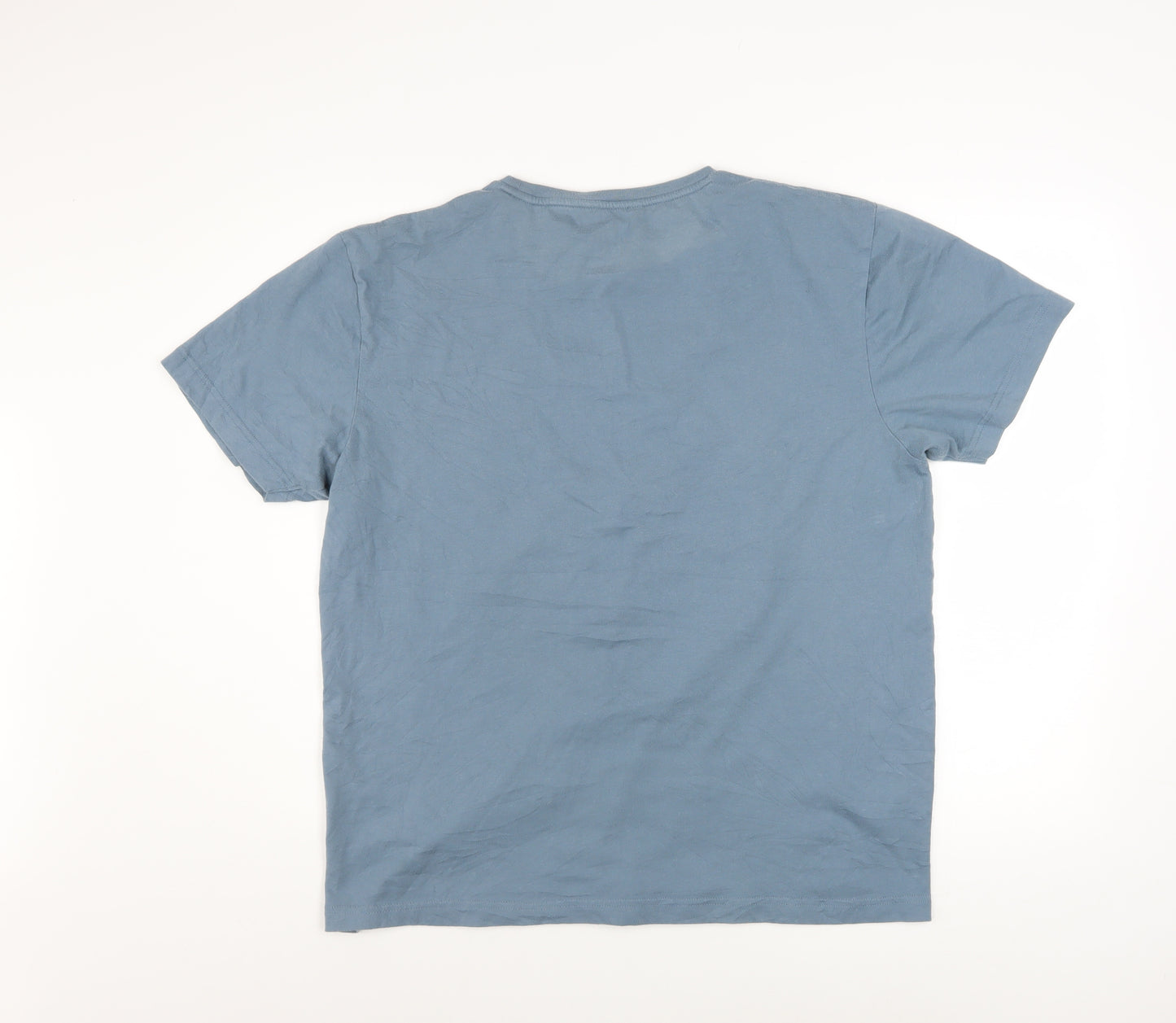 SoulCal & Co Men's Blue Graphic Print T-Shirt XL Crew Neck