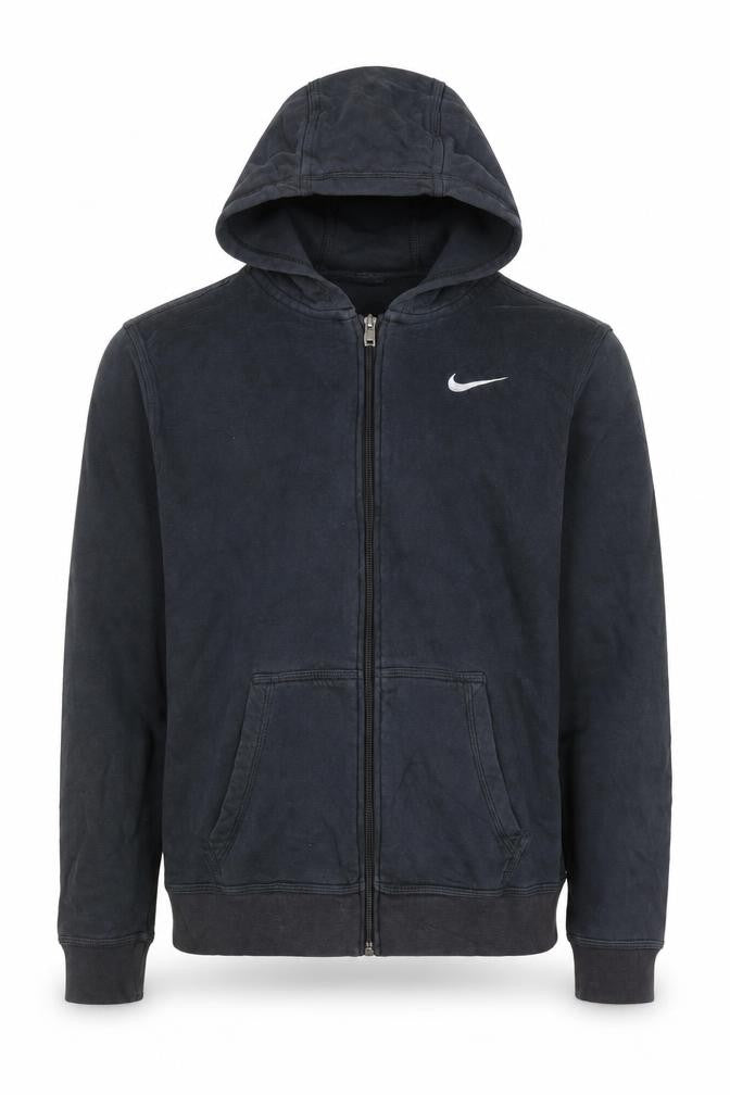 Nike Teens Black Full Zip Hoodie XL 13–15yrs Cotton Blend Fleece