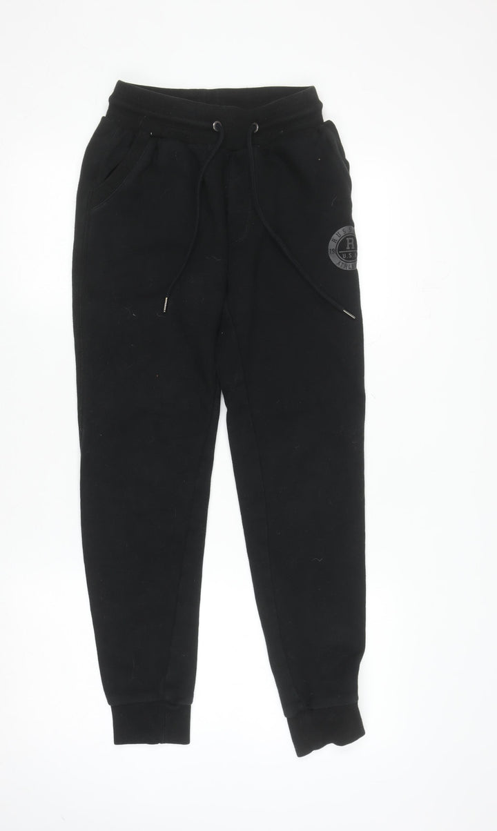 Russell Athletic Men's Black Fleece Sweatpants Joggers S