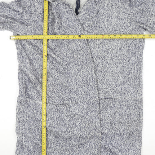 Next Women’s Grey Collared Knit Long Sleeve Open Cardigan Size 16