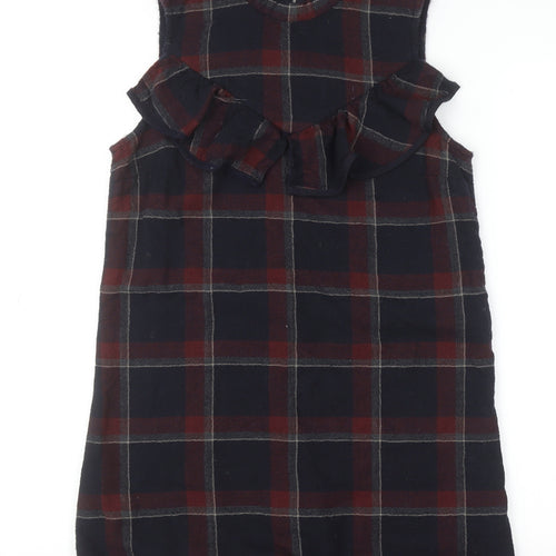 SUNO Women’s Multicoloured Wool Silk Sleeveless Shift Dress Size 8