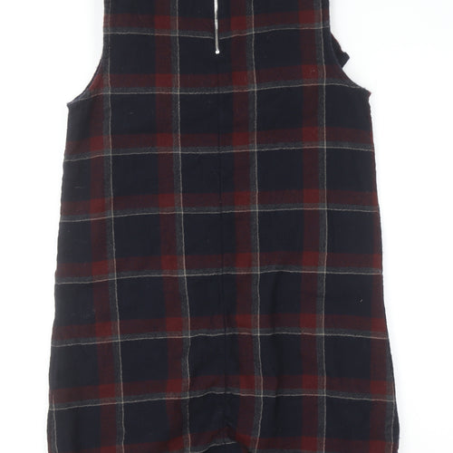 SUNO Women’s Multicoloured Wool Silk Sleeveless Shift Dress Size 8