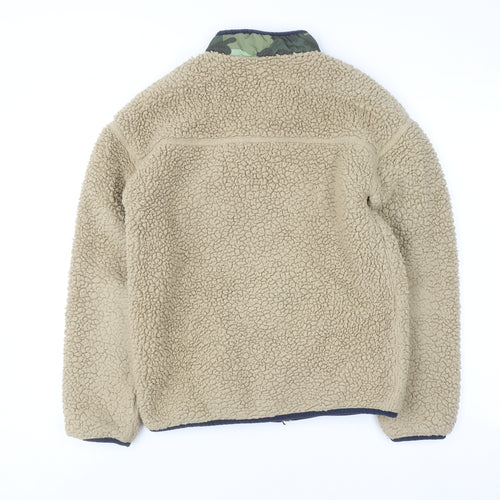 Marks and Spencer Boys Beige Fleece Full Zip Sweatshirt 14-15 Years