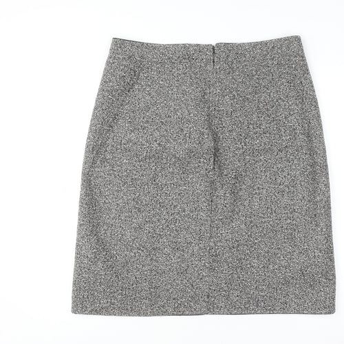 Brooks Brothers Women Grey Wool Pencil Skirt Size 12 Workwear